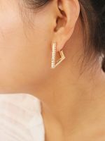 Beliebte Heiße Verkauf Ein Paar Metall Textur Ohrringe Großhandel main image 3