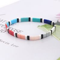Fashion Color Bohemian Handmad Tila Rice Bead Braided Bracelet Wholesale main image 4