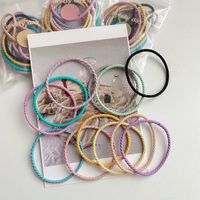 Korean New Hair Rope High Elasticity And Durable Hair Ring Simple Tie Head Rubber Band Wholesale main image 4