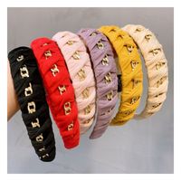 Korean Retro Metal Chain Handmade Twist Braid Wild Headband main image 1