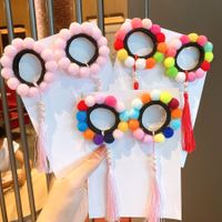 Children's Ball  Color Tassel Hair Tie Girls Baby Princess Cute Rubber Band main image 1