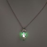 Luminous Hollow Diy Cage Christmas Tree Women's Necklace sku image 26