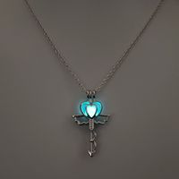 Luminous Hollow Diy Cage Christmas Tree Women's Necklace sku image 8