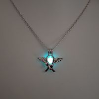 Luminous Hollow Diy Cage Christmas Tree Women's Necklace sku image 31