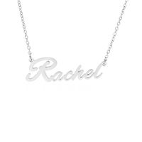 Fashionable Stainless Steel Customizable English Alphabet Name Ladies Necklace Wholesale sku image 7