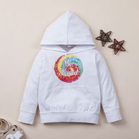 Autumn Hooded Letter Printed Casual Long-sleeved Children's Hoodies main image 1
