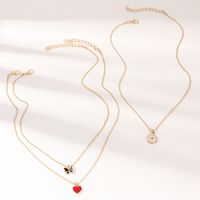 Collier De Perles Avec Pendentif Coeur Papillon Dégoulinant Tout Assorti Pour Enfants sku image 1