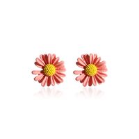 Korean Daisy Alloy Simple Candy Colorful Earrings sku image 4