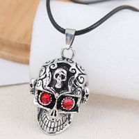 New Fashion Retro Simple Skull Exaggerated Alloy Necklace main image 3