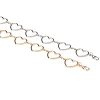 Fashion Love Waist Chain  Hollow Peach Heart All-match  Dress Decorative Belt Wholesale main image 6