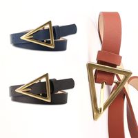 Fashion Triangle Buckle Thin Belt Personality Decorative Belt main image 6