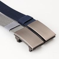 New  Automatic Buckle Business Casual Belt Nylon Canvas Casual Breathable Belt main image 2