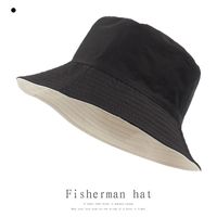 Pure Color Shade Couple Fisherman Hat Wholesale main image 2