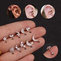 Ear Cartilage Rings & Studs Flower Copper main image 1