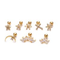 Ear Cartilage Rings & Studs Lady Flower Copper main image 3
