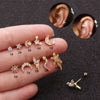Ear Cartilage Rings & Studs Ethnic Style Animal 316 Stainless Steel  Copper main image 1