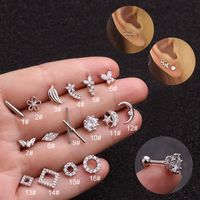 Ear Cartilage Rings & Studs Lady Geometric Copper main image 2