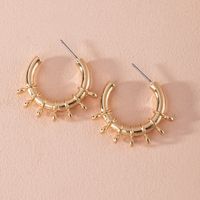 New Golden  Geometric C-shaped Women's Earrings Wholesale main image 1
