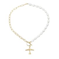 Mode Asymmetrische Flugzeug Perle Perlen Anhänger Frauen Halskette main image 6