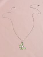 Fashion Diamond-studded Butterfly Pendant Women's Necklace Wholesale main image 4