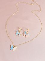Fashion Cute  Pendent Necklace Butterfly  Earrings main image 1
