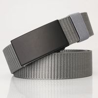 Nylon Canvas Toothless Automatic Buckle Belt Outdoor Sports Leisure Business Belt sku image 4