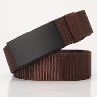 Nylon Canvas Toothless Automatic Buckle Belt Outdoor Sports Leisure Business Belt sku image 5
