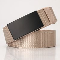 Nylon Canvas Toothless Automatic Buckle Belt Outdoor Sports Leisure Business Belt sku image 6