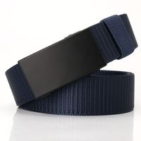 Nylon Canvas Toothless Automatic Buckle Belt Outdoor Sports Leisure Business Belt sku image 7