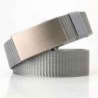 New  Automatic Buckle Business Casual Belt Nylon Canvas Casual Breathable Belt sku image 4