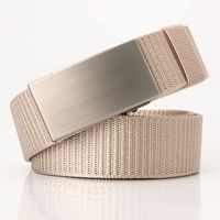 New  Automatic Buckle Business Casual Belt Nylon Canvas Casual Breathable Belt sku image 6