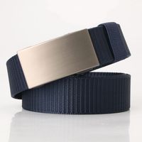New  Automatic Buckle Business Casual Belt Nylon Canvas Casual Breathable Belt sku image 7
