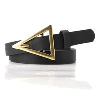 Fashion Triangle Buckle Thin Belt Personality Decorative Belt sku image 1