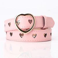 Fashion Heart Shape Pu Leather Alloy Women's Leather Belts 1 Piece sku image 6