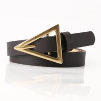 Fashion Triangle Buckle Thin Belt Personality Decorative Belt sku image 2
