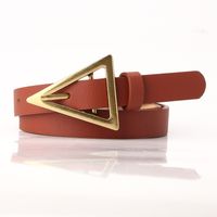 Fashion Triangle Buckle Thin Belt Personality Decorative Belt sku image 3