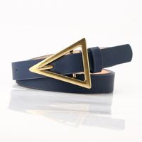 Fashion Triangle Buckle Thin Belt Personality Decorative Belt sku image 4