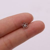 Ear Cartilage Rings & Studs Snowflake Copper Inlaid Shell sku image 1