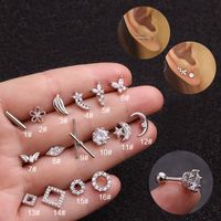 Ear Cartilage Rings & Studs Lady Geometric Copper sku image 13