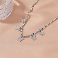 Creative Rhinestone Small Butterfly Anklet  Tassel Foot Decoration Wholesale main image 5