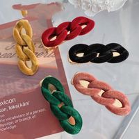 Korean Hair Clip New Style Pure Color Alloy Side Clip Hairpin Wholesale main image 1