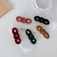Korean Hair Clip New Style Pure Color Alloy Side Clip Hairpin Wholesale main image 4