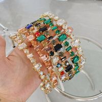 Korean Full Diamond Baroque Full Diamond Alloy Thin Side Headband Wholesale main image 4