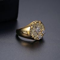 Retro Fashion Hip-hop Gold Ring  Wholesale main image 5