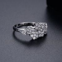 Korean Fashion Simple Flower Diamond   Index Finger Ring Wholesale main image 4