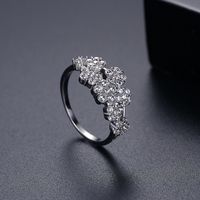 Korean Fashion Simple Flower Diamond   Index Finger Ring Wholesale main image 5