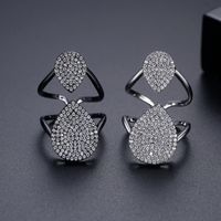 Fashion Exaggerated Open Zircon Ring Wholesale main image 4