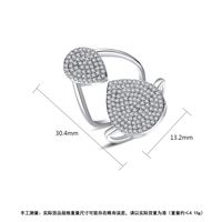 Fashion Exaggerated Open Zircon Ring Wholesale main image 6