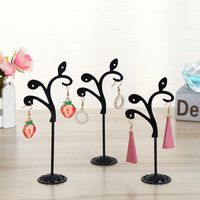 Wrought Iron Earring Display Stand Jewelry Stand Three-piece Set Wholesale main image 3