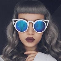 New Trend Cat Eye Colorful Sunglasses For Women Hot-saling Wholesale main image 2